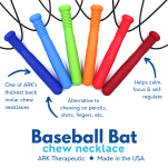 Gryzak naszyjnik Baseball Bat - Kij Bejsbolowy - 12