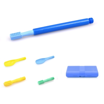 Travel Kit: Wibrator Logopedyczny Z-Vibe + 5 końcówek