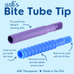 BITE TUBE Tips , Gryzak - Końcówka Masująca do Wibratora Logopedycznego - Gładka - 7