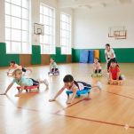 Deskorolka do terapii sensorycznej - Ruchowej Platforma z metalowymi kółkami - 9