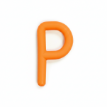 Gryzaki Chewy Tubes P & Q Gładkie Pomarańczowe 2szt (Etap.1) - 2