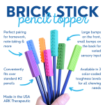 Brick Stick - Gryzak Klocek - na kredkę lub ołówek - 18