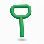 Gryzak Chewy Tubes Super Chew Zielony Gładki - 2