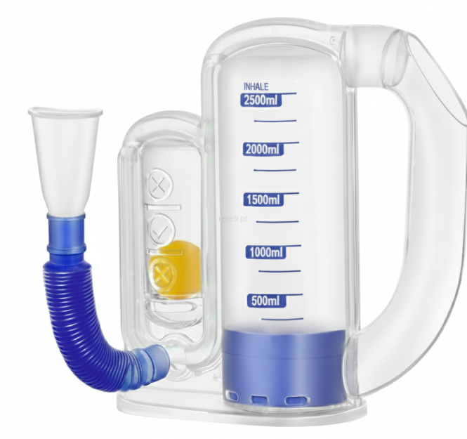 Objętościowy Spirometr do Ćwiczeń Wdechowych