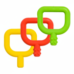 Gryzak Chewy Tubes Baby Mini Żółty - Gładki (Etap.1) - 2