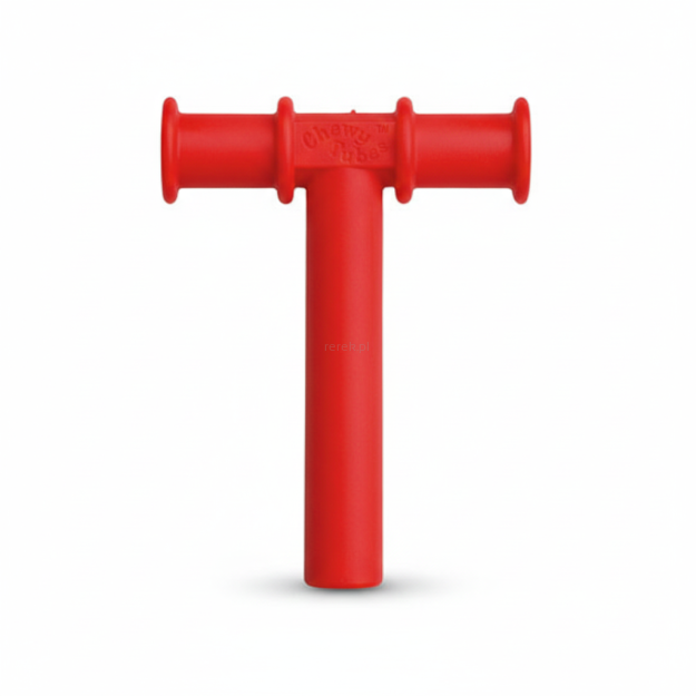 Gryzak Chewy Tubes T - Czerwony
